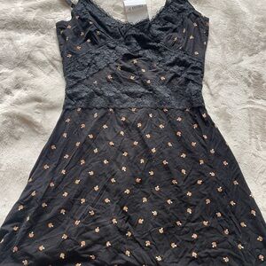 Forever 21 Black Lace Slip Dress